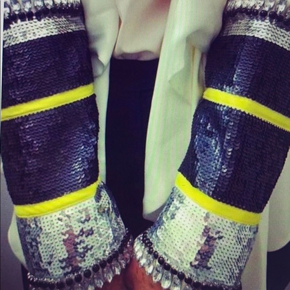 Sass & Bide Beaded Bands Jacket Blazer - Picture 3 of 4